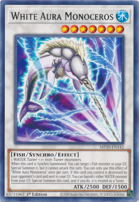 White Aura Monoceros [MP20-EN142] Rare | Clutch Gaming