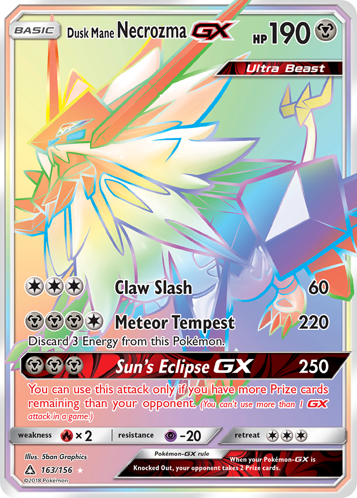 Dusk Mane Necrozma GX (163/156) [Sun & Moon: Ultra Prism] | Clutch Gaming