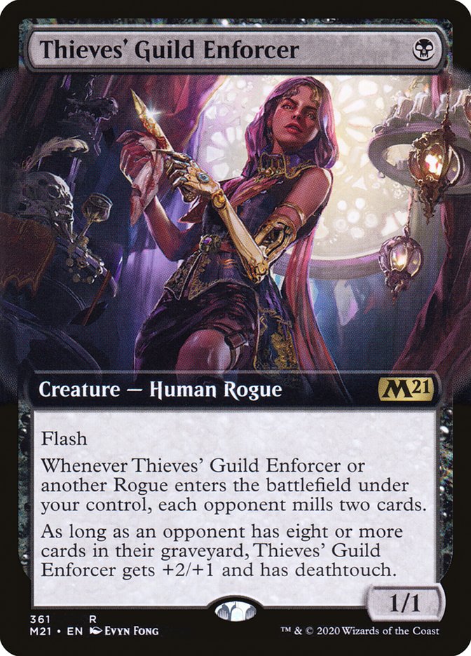 Thieves' Guild Enforcer (Extended Art) [Core Set 2021] | Clutch Gaming