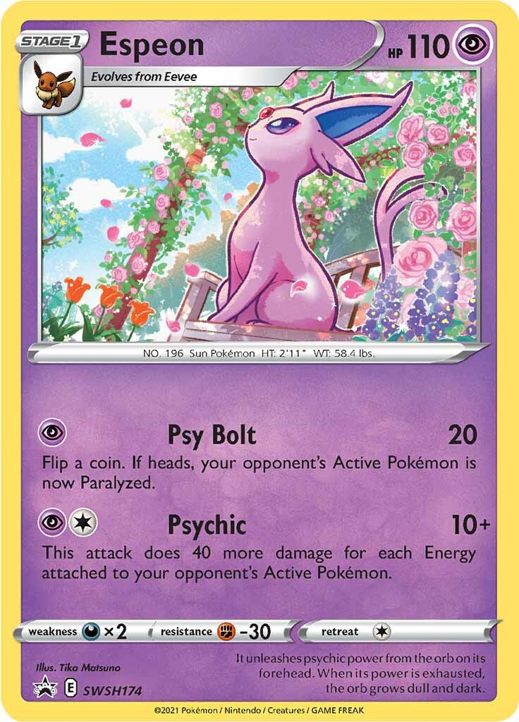 Espeon (SWSH174) [Sword & Shield: Black Star Promos] | Clutch Gaming