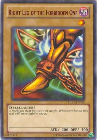 Right Leg of the Forbidden One (Purple) [DL11-EN002] Rare | Clutch Gaming