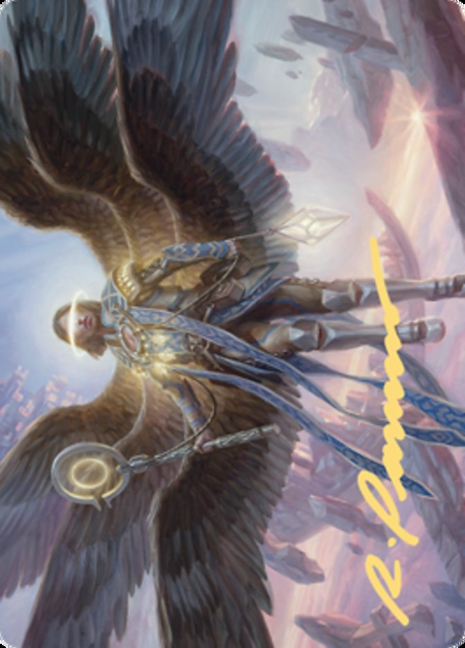 Angel of Destiny Art Card (Gold-Stamped Signature) [Zendikar Rising Art Series] | Clutch Gaming