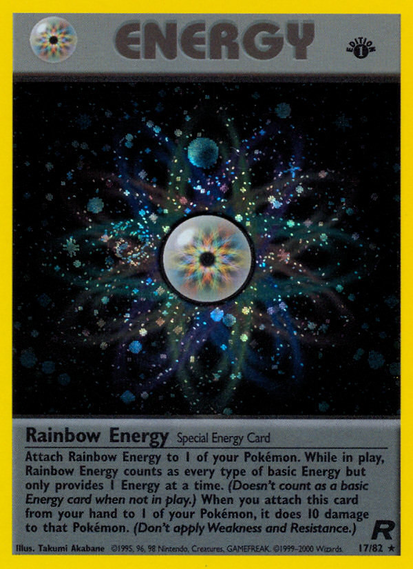 Rainbow Energy (17/82) [Team Rocket 1st Edition] | Clutch Gaming