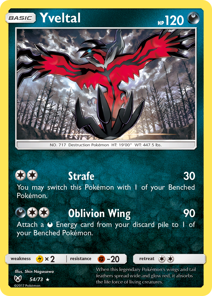 Yveltal (54/73) [Sun & Moon: Shining Legends] | Clutch Gaming