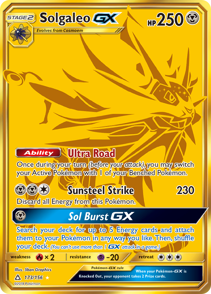 Solgaleo GX (173/156) [Sun & Moon: Ultra Prism] | Clutch Gaming