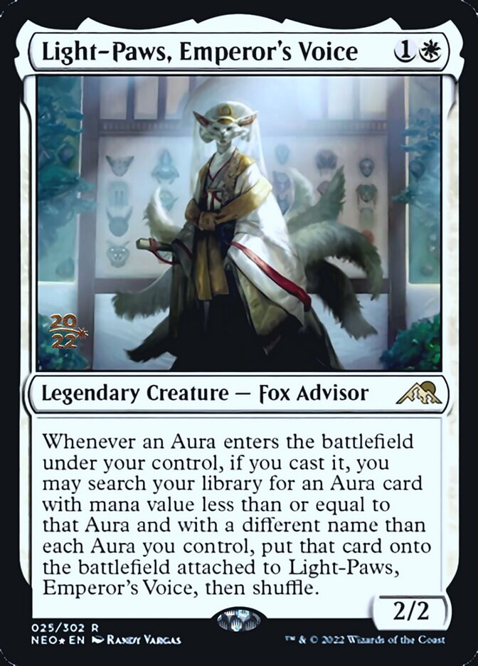 Light-Paws, Emperor's Voice [Kamigawa: Neon Dynasty Prerelease Promos] | Clutch Gaming