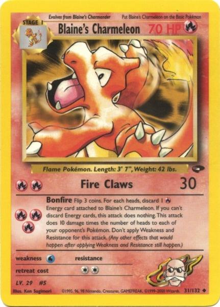 Blaine's Charmeleon (31/132) [Gym Challenge Unlimited] | Clutch Gaming