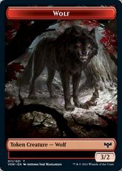 Wolf (011) // Wolf (014) Double-Sided Token [Innistrad: Crimson Vow Tokens] | Clutch Gaming