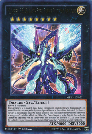 Number 62: Galaxy-Eyes Prime Photon Dragon [MP15-EN022] Ultra Rare | Clutch Gaming