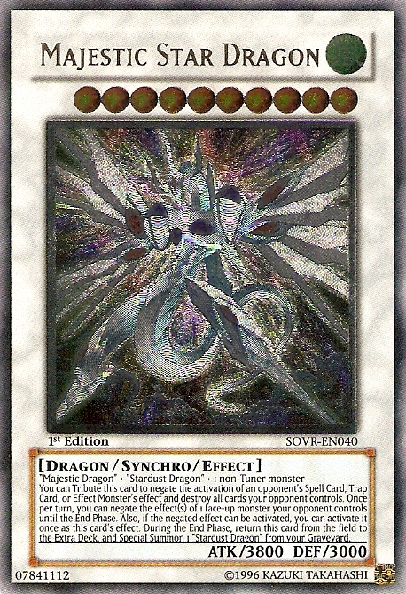 Majestic Star Dragon [SOVR-EN040] Ultimate Rare | Clutch Gaming