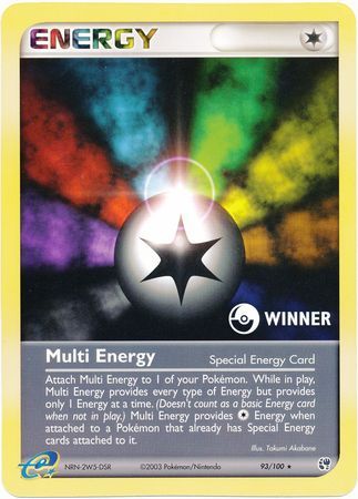 Multi Energy (93/100) (Winner League Promo) [EX: Sandstorm] | Clutch Gaming