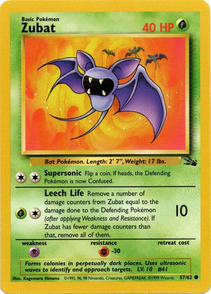 Zubat (57/62) [Fossil Unlimited] | Clutch Gaming