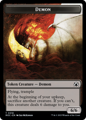 Angel (3) // Demon Double-Sided Token [March of the Machine Commander Tokens] | Clutch Gaming