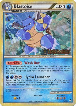 Blastoise (13/95) (Prerelease Promo) [HeartGold & SoulSilver: Black Star Promos] | Clutch Gaming