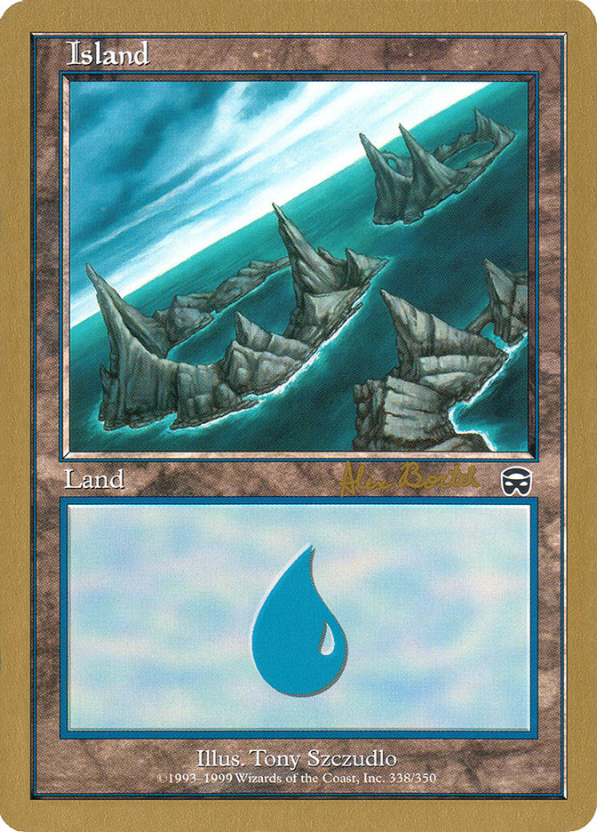 Island (ab338a) (Alex Borteh) [World Championship Decks 2001] | Clutch Gaming