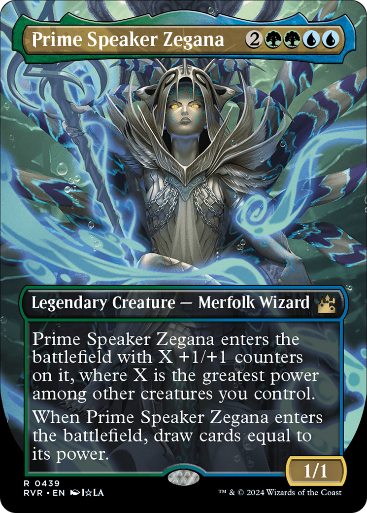 Prime Speaker Zegana (Anime Borderless) [Ravnica Remastered] | Clutch Gaming