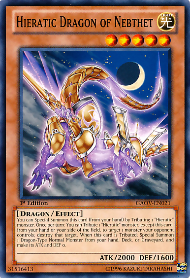 Hieratic Dragon of Nebthet [GAOV-EN021] Common | Clutch Gaming