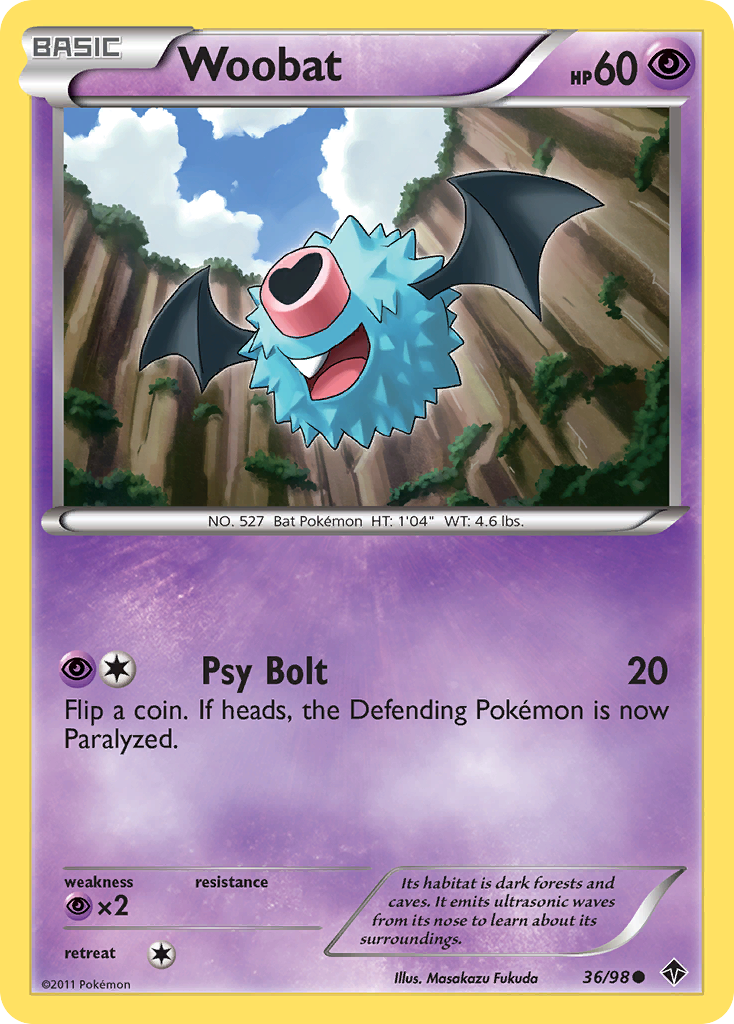 Woobat (36/98) [Black & White: Emerging Powers] | Clutch Gaming