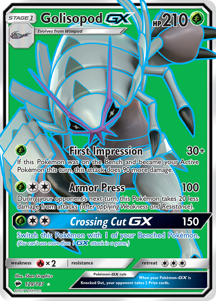 Golisopod GX (129/147) [Sun & Moon: Burning Shadows] | Clutch Gaming