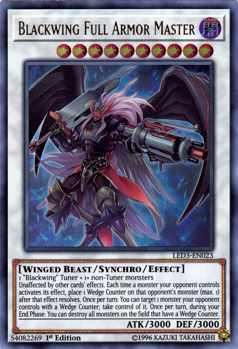 Blackwing Full Armor Master [LED3-EN023] Ultra Rare | Clutch Gaming