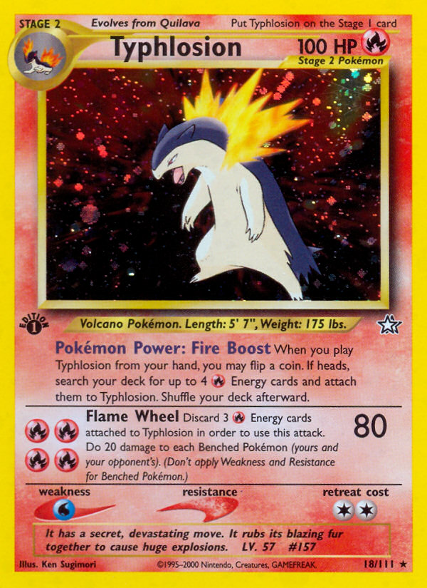 Typhlosion (18/111) [Neo Genesis 1st Edition] | Clutch Gaming