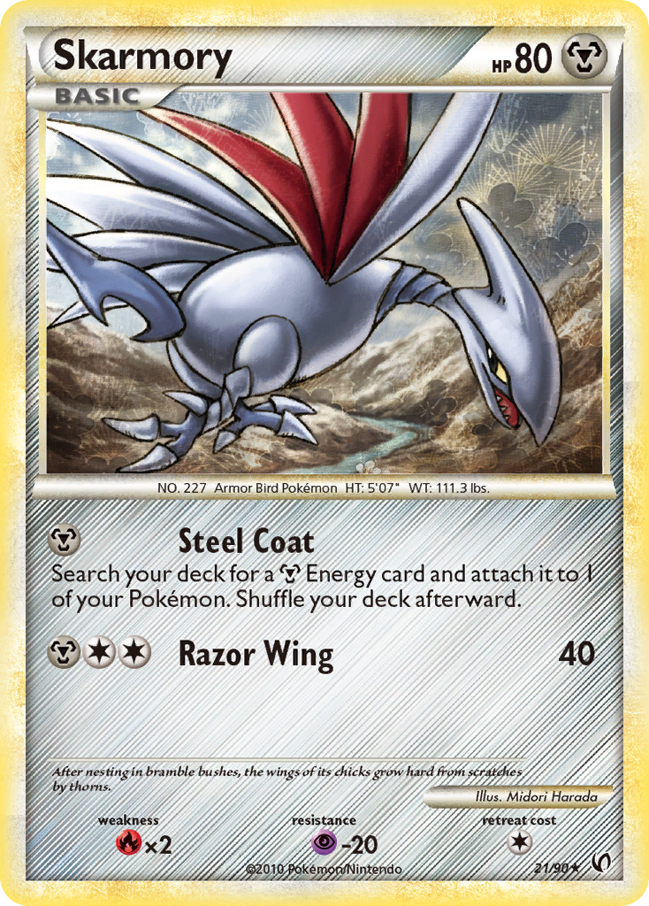 Skarmory (21/90) [HeartGold & SoulSilver: Undaunted] | Clutch Gaming