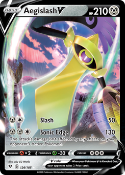 Aegislash V (126/185) [Sword & Shield: Vivid Voltage] | Clutch Gaming
