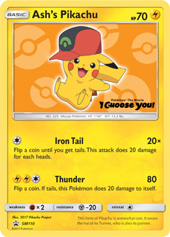 Ash's Pikachu (SM110) [Sun & Moon: Black Star Promos] | Clutch Gaming