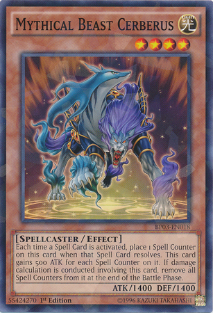 Mythical Beast Cerberus [BP03-EN018] Shatterfoil Rare | Clutch Gaming