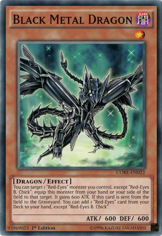 Black Metal Dragon [CORE-EN022] Common | Clutch Gaming