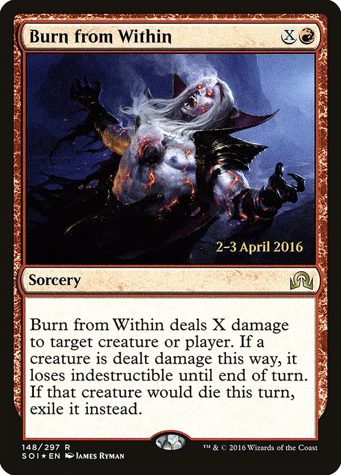 Burn from Within [Shadows over Innistrad Prerelease Promos] | Clutch Gaming