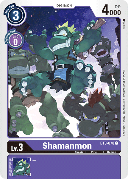 Shamanmon [BT3-078] [Release Special Booster Ver.1.5] | Clutch Gaming