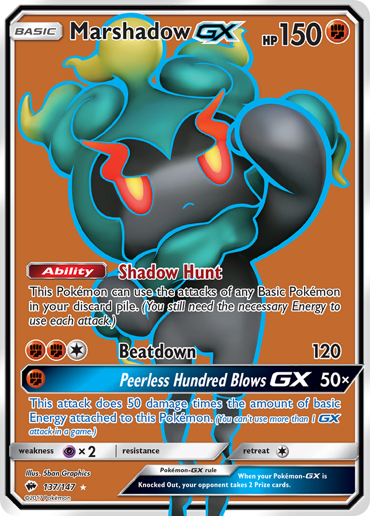 Marshadow GX (137/147) [Sun & Moon: Burning Shadows] | Clutch Gaming