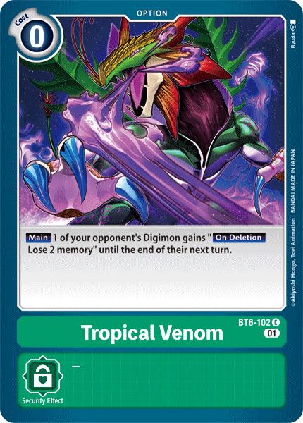 Tropical Venom [BT6-102] [Double Diamond] | Clutch Gaming