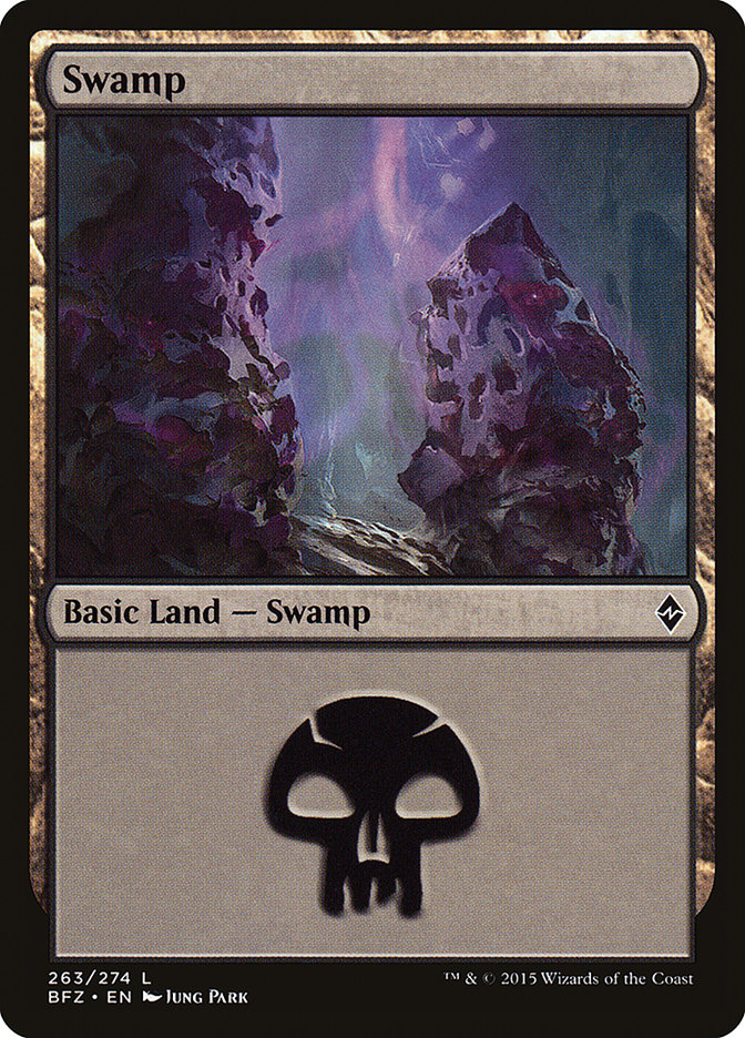 Swamp (263a) [Battle for Zendikar] | Clutch Gaming