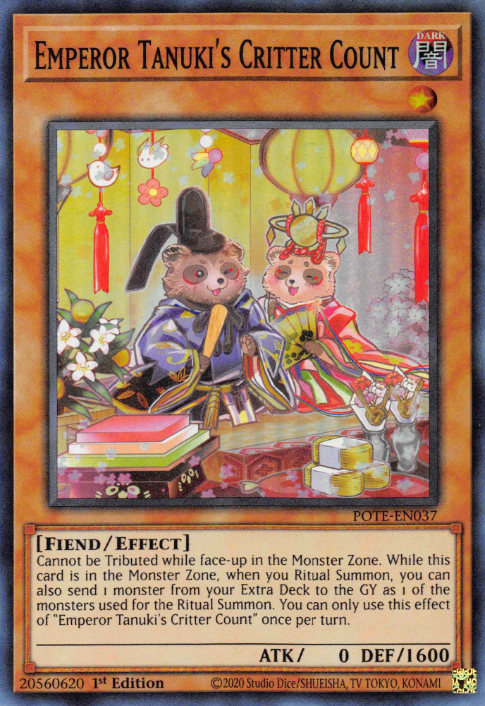 Emperor Tanuki's Critter Count [POTE-EN037] Super Rare | Clutch Gaming