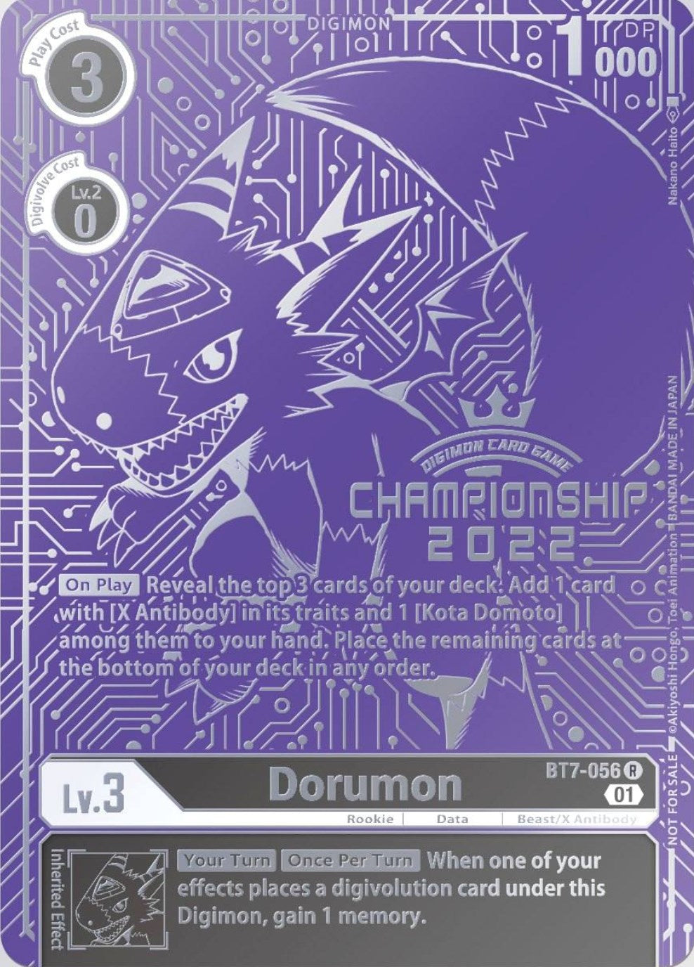 Dorumon [BT7-056] (2022 Championship Finals Top 16) [Next Adventure Promos] | Clutch Gaming