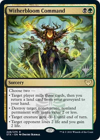 Witherbloom Command (Promo Pack) [Strixhaven: School of Mages Promos] | Clutch Gaming