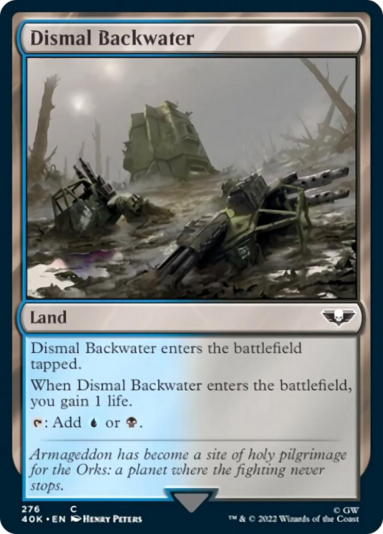 Dismal Backwater (Surge Foil) [Warhammer 40,000] | Clutch Gaming