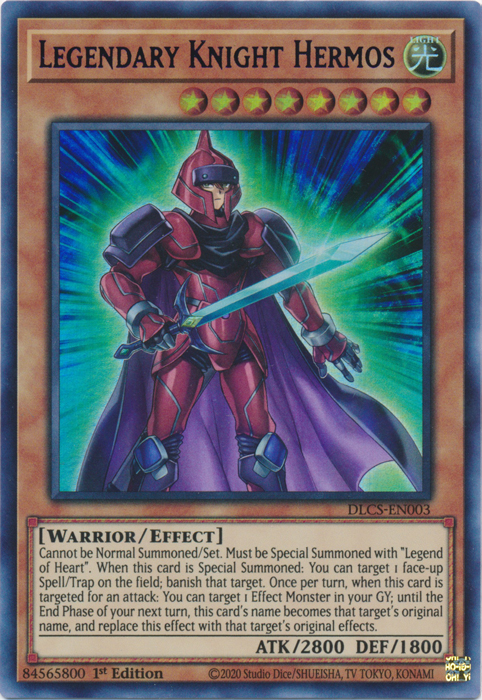 Legendary Knight Hermos (Purple) [DLCS-EN003] Ultra Rare | Clutch Gaming