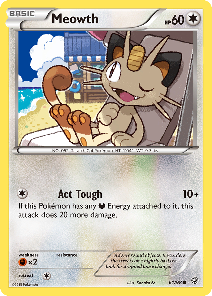 Meowth (61/98) [XY: Ancient Origins] | Clutch Gaming