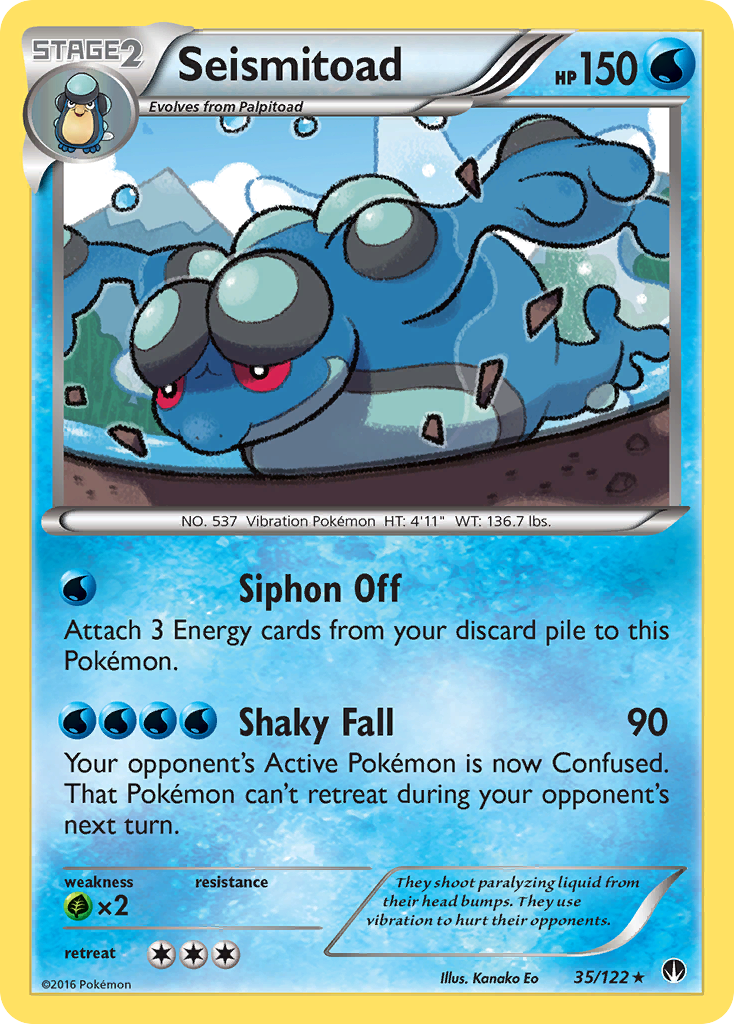 Seismitoad (35/122) [XY: BREAKpoint] | Clutch Gaming