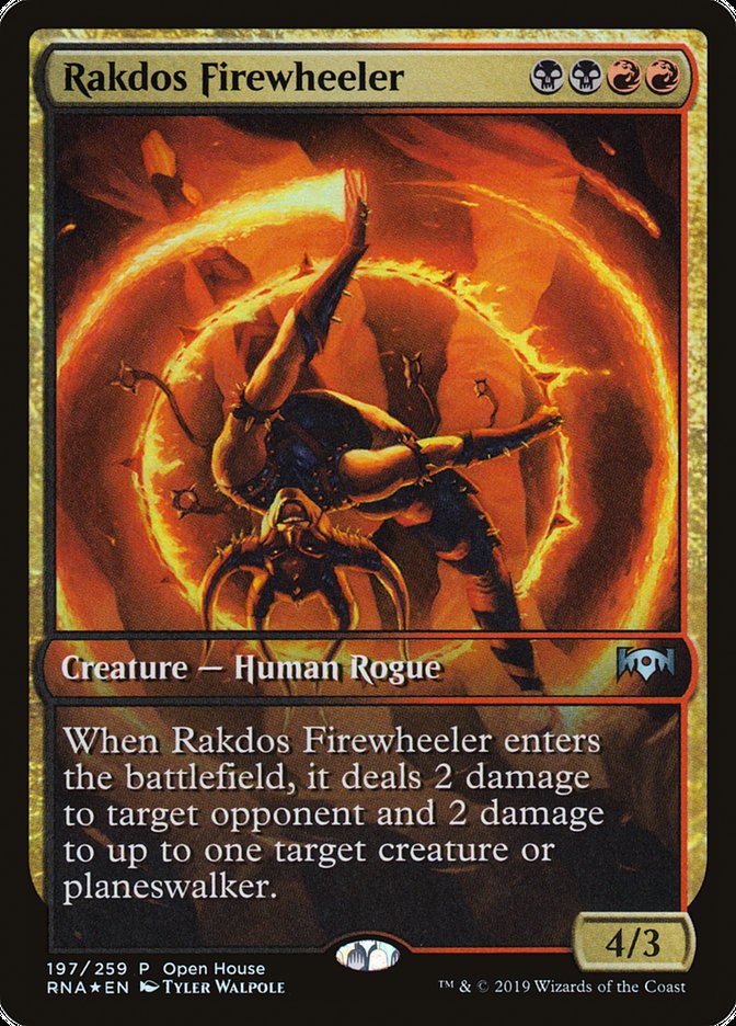 Rakdos Firewheeler (Open House) (Extended Art) [Ravnica Allegiance Promos] | Clutch Gaming