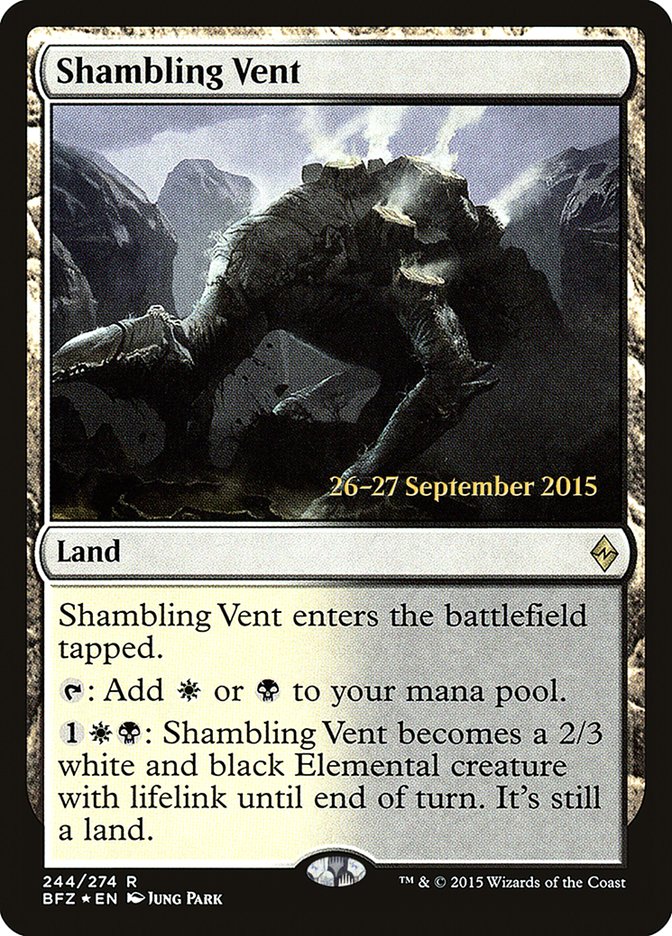 Shambling Vent [Battle for Zendikar Prerelease Promos] | Clutch Gaming