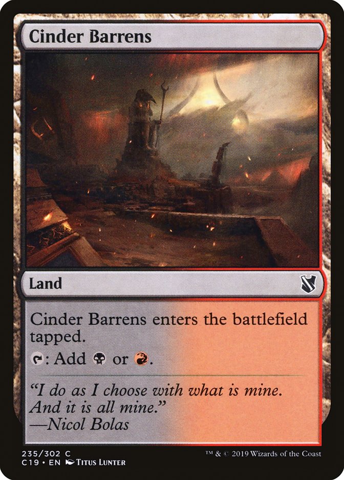 Cinder Barrens [Commander 2019] | Clutch Gaming