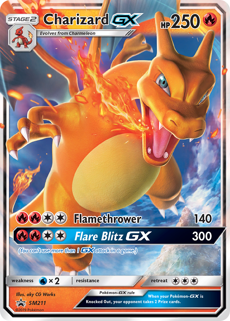 Charizard GX (SM211) [Sun & Moon: Black Star Promos] | Clutch Gaming