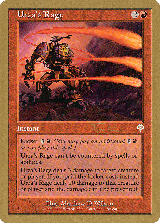 Urza's Rage (Jan Tomcani) [World Championship Decks 2001] | Clutch Gaming