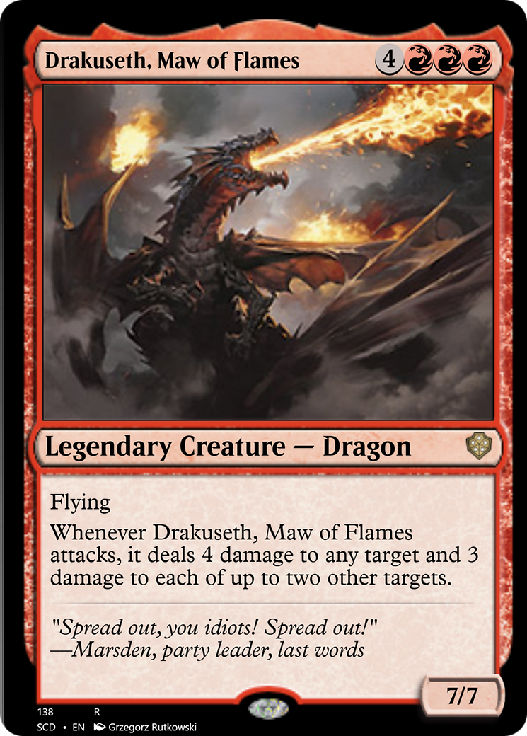 Drakuseth, Maw of Flames [Starter Commander Decks] | Clutch Gaming