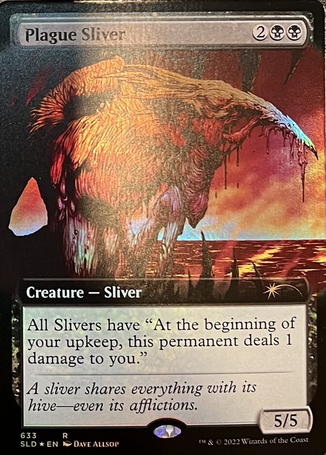 Plague Sliver (Extended Art) [Secret Lair Drop Promos] | Clutch Gaming