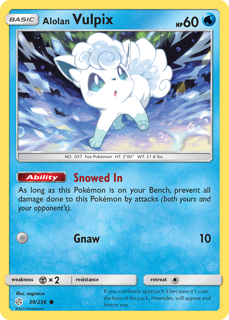 Alolan Vulpix (39/236) [Sun & Moon: Cosmic Eclipse] | Clutch Gaming